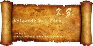 Kelecsényi Zita névjegykártya